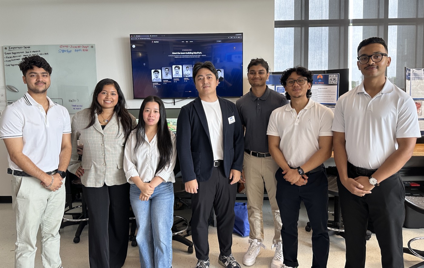 The MavPark senior-design team at UT Arlington